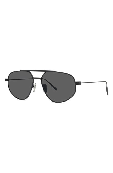 givenchy black aviator sunglasses|Givenchy GVSPEED 57mm Aviator Sunglasses .